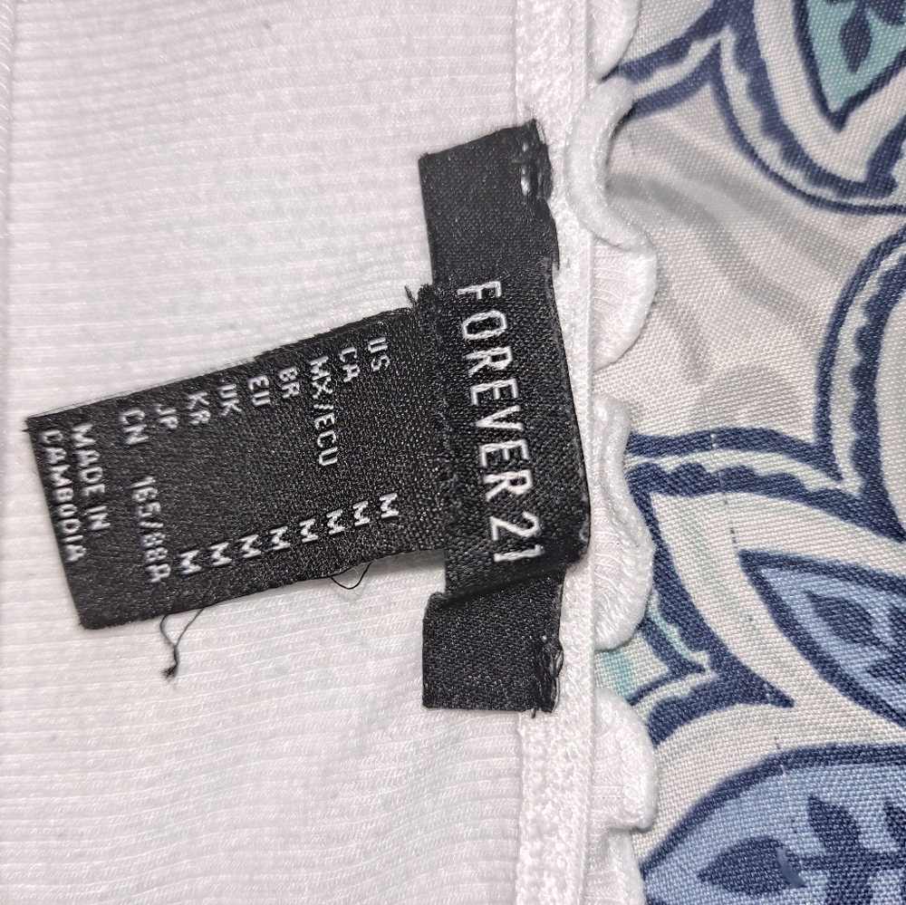 Forever 21 white S bodysuit